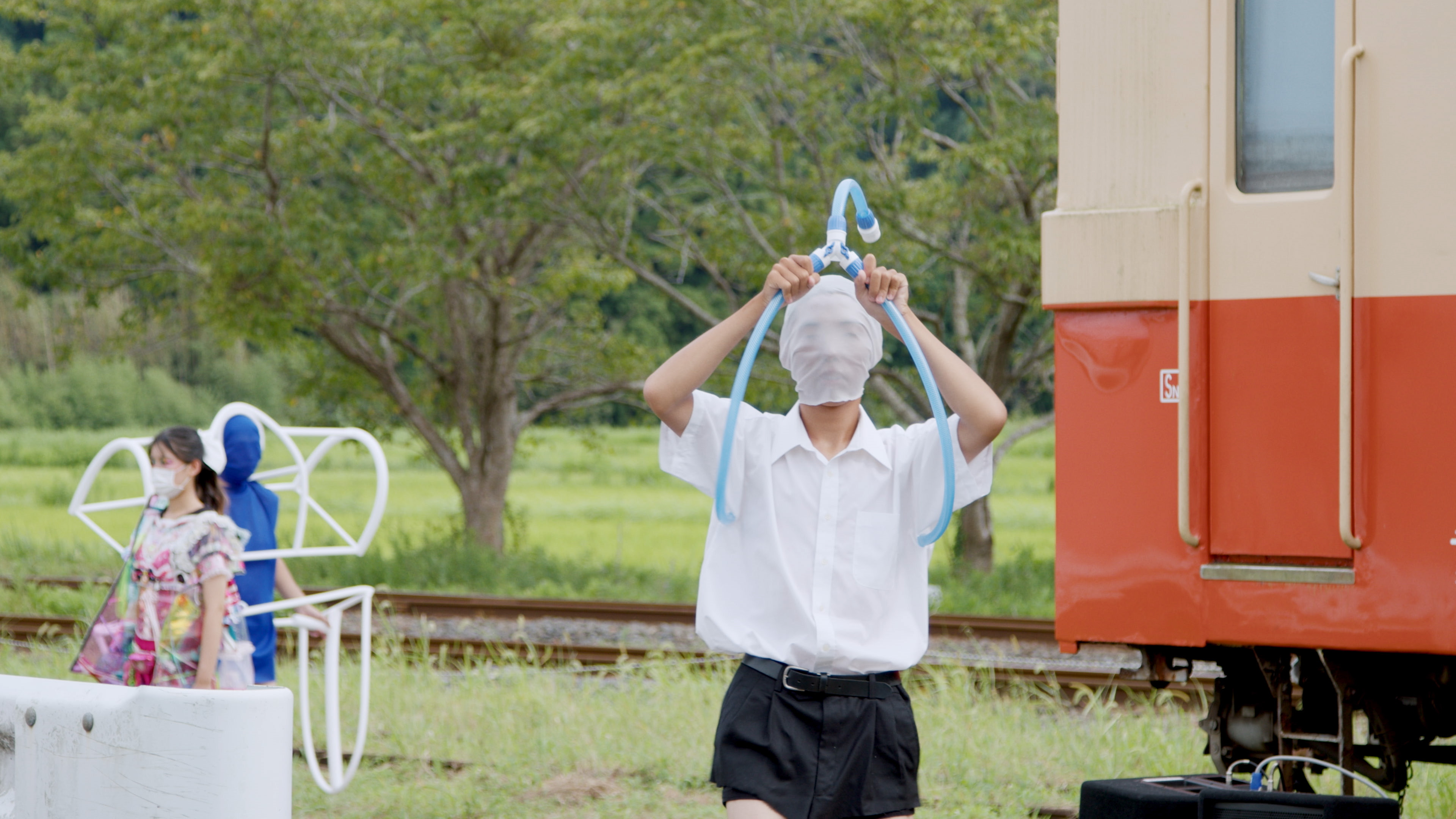 いすみ鉄道ファッションショー「登下校」